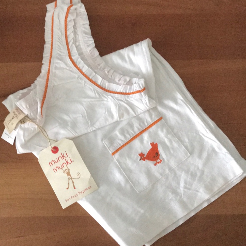 NWT Munki Munki “chickens” Cotton PJ Tank Size M